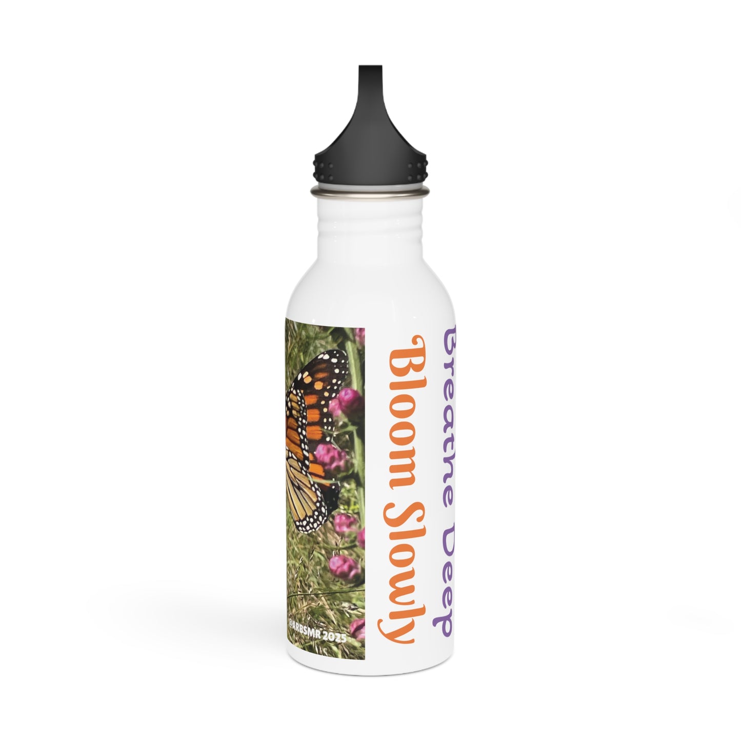 Butterfly & Thistle Stainless Steel Water Bottle